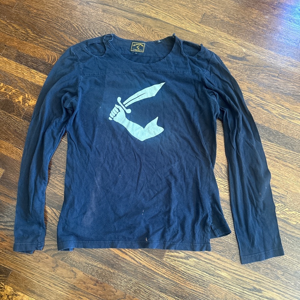 Unique VivienneWestwood Anglo mania punk rock, long sleeve T-shirt